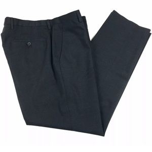 HUGO BOSS Mens Charcoal Grey Micro Check Flat